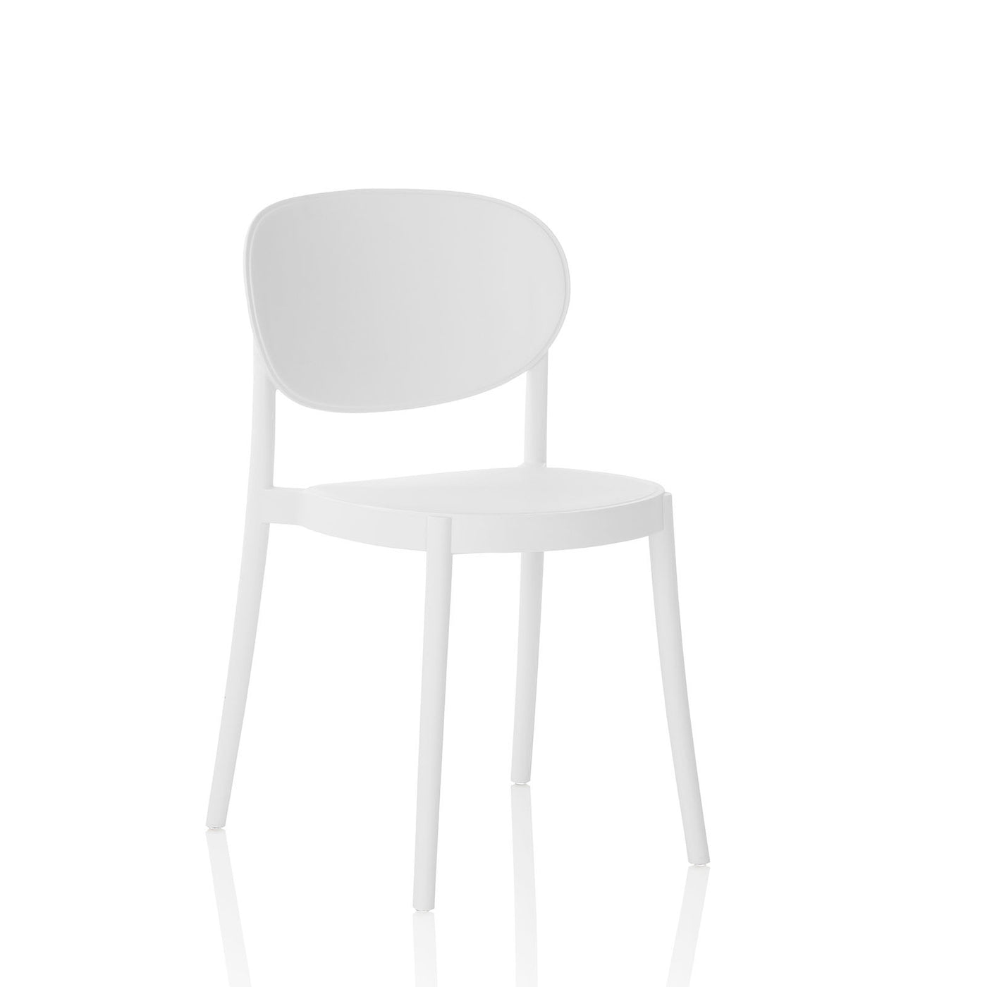Set of 4 white ICE indoor/outdoor chairs