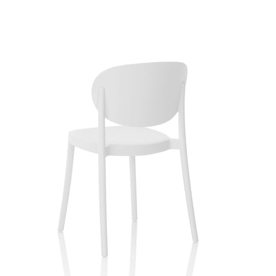 Set of 4 white ICE indoor/outdoor chairs
