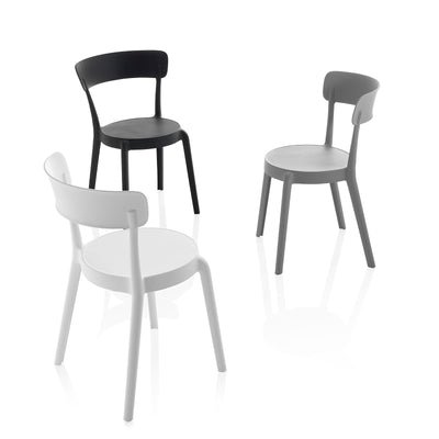 Set of 4 indoor/outdoor chairs MOSS grey