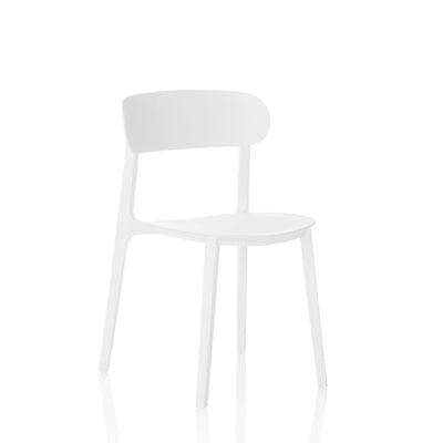 Set of 4 indoor/outdoor chairs LUNA white