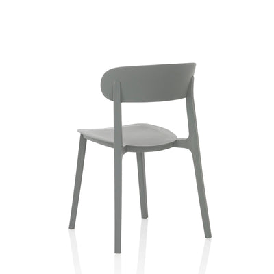 Set of 4 indoor/outdoor chairs LUNA grey