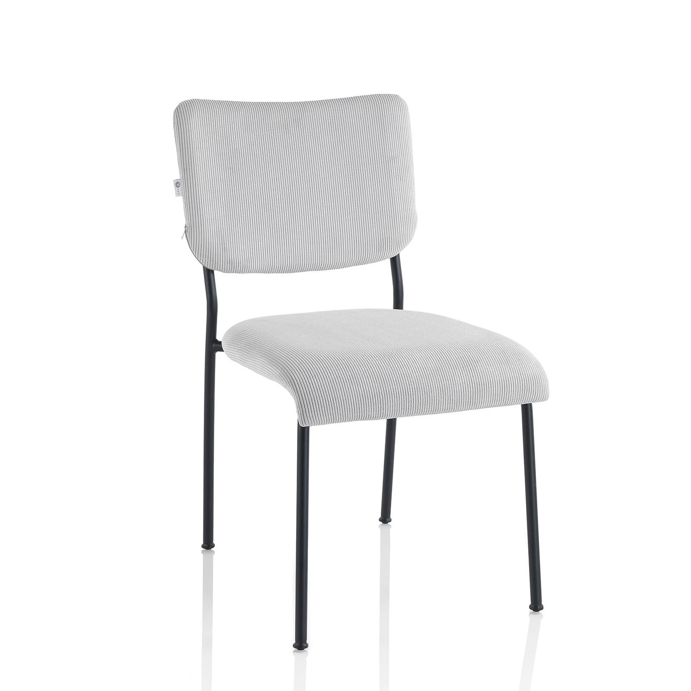 Set of 2 light gray ZOE chairs