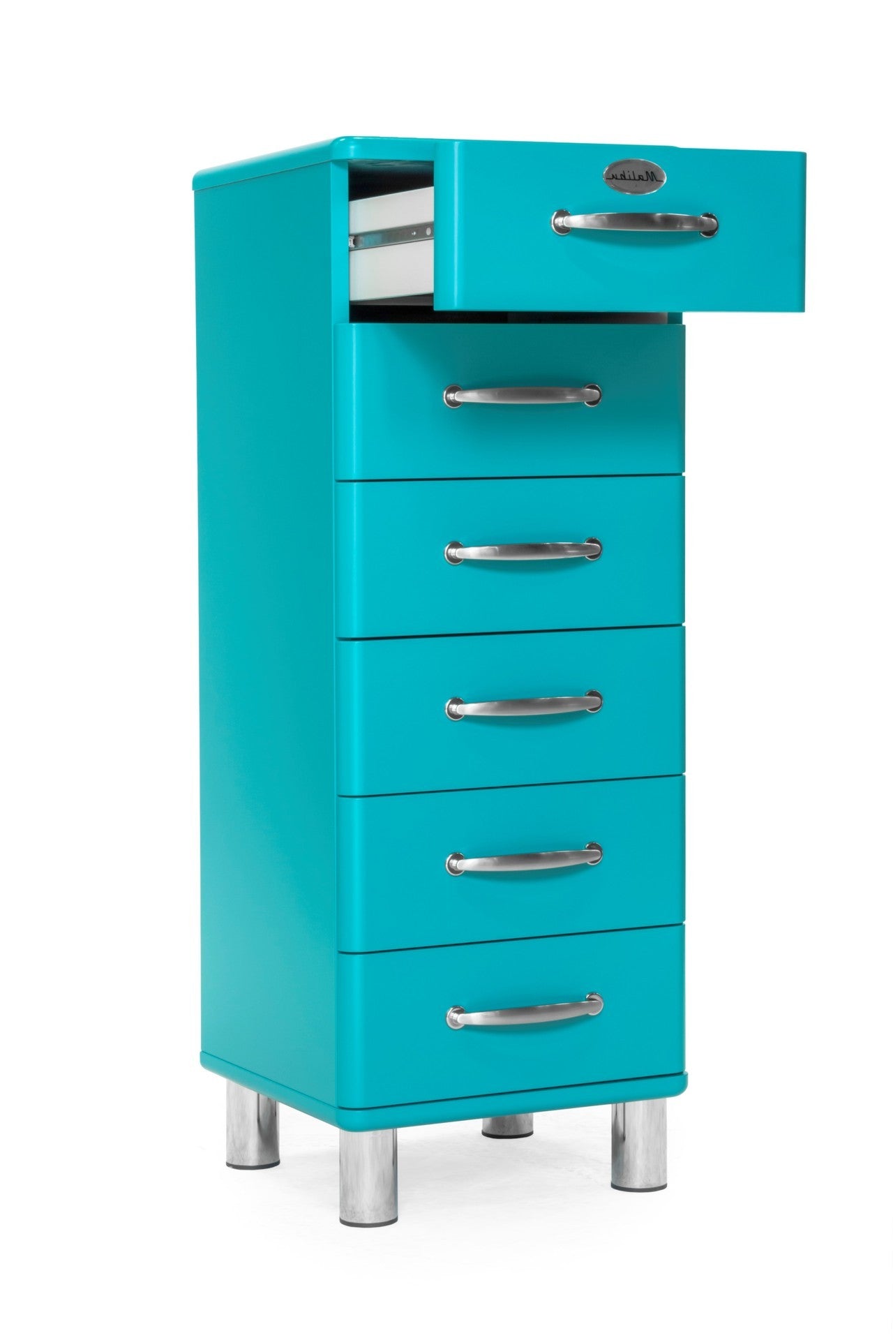 Cassettiera alta 6 cassetti HOP azzurro – TFT Home Furniture