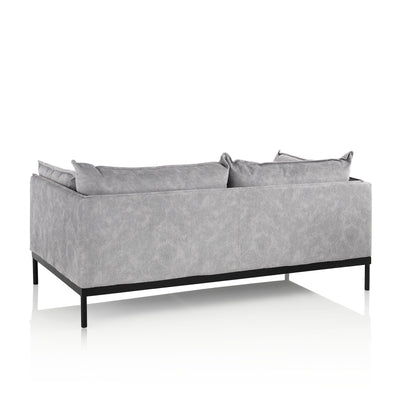 Gray BRACH 2-seater sofa