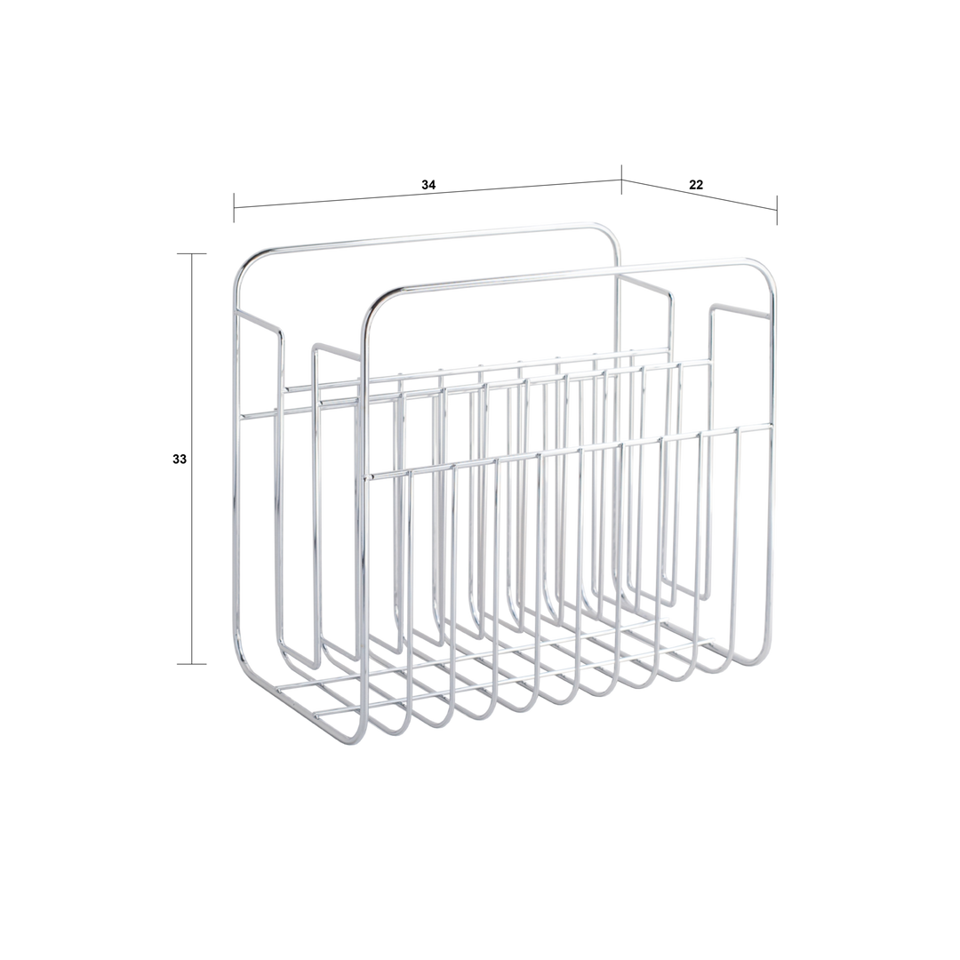 HIBI chromed magazine rack