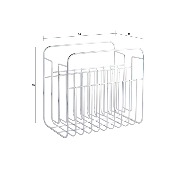 HIBI chromed magazine rack