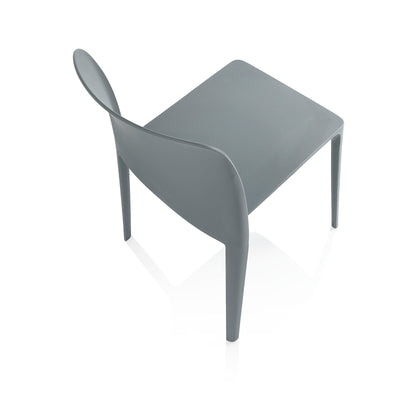 Set of 4 gray SKINNY indoor/outdoor chairs