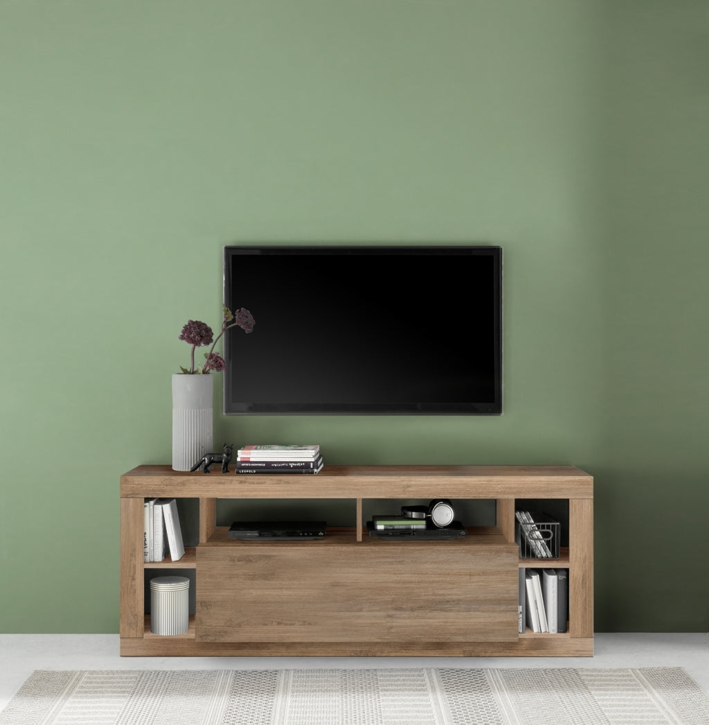 Porta TV TIAKI rovere miele 170cm 1 ribalta