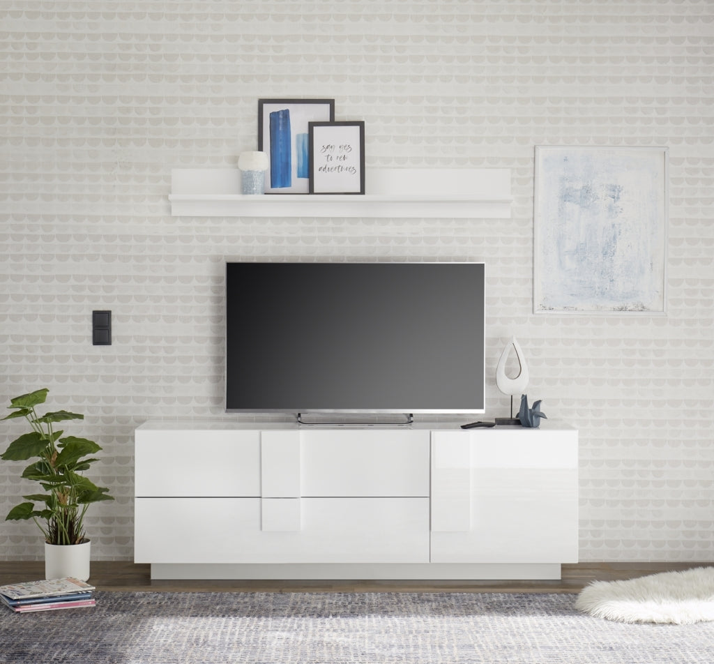 Porta TV LOMPAT bianco 180cm 1 anta