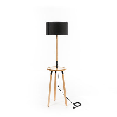 THYRA black floor lamp