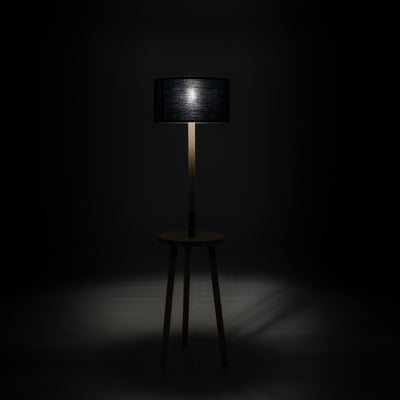 THYRA black floor lamp