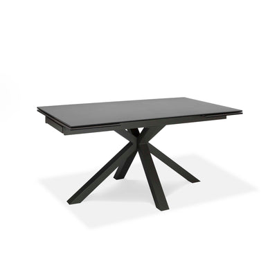 LOI extendable table in gray ceramic