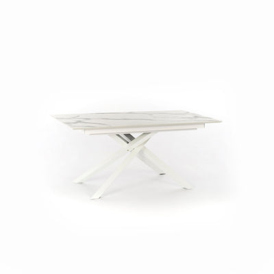 EVRON extendable table in calacatta marble