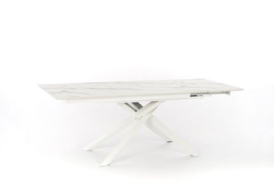 EVRON extendable table in calacatta marble