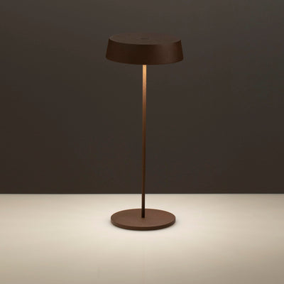 Rechargeable BISTROT corten table lamp