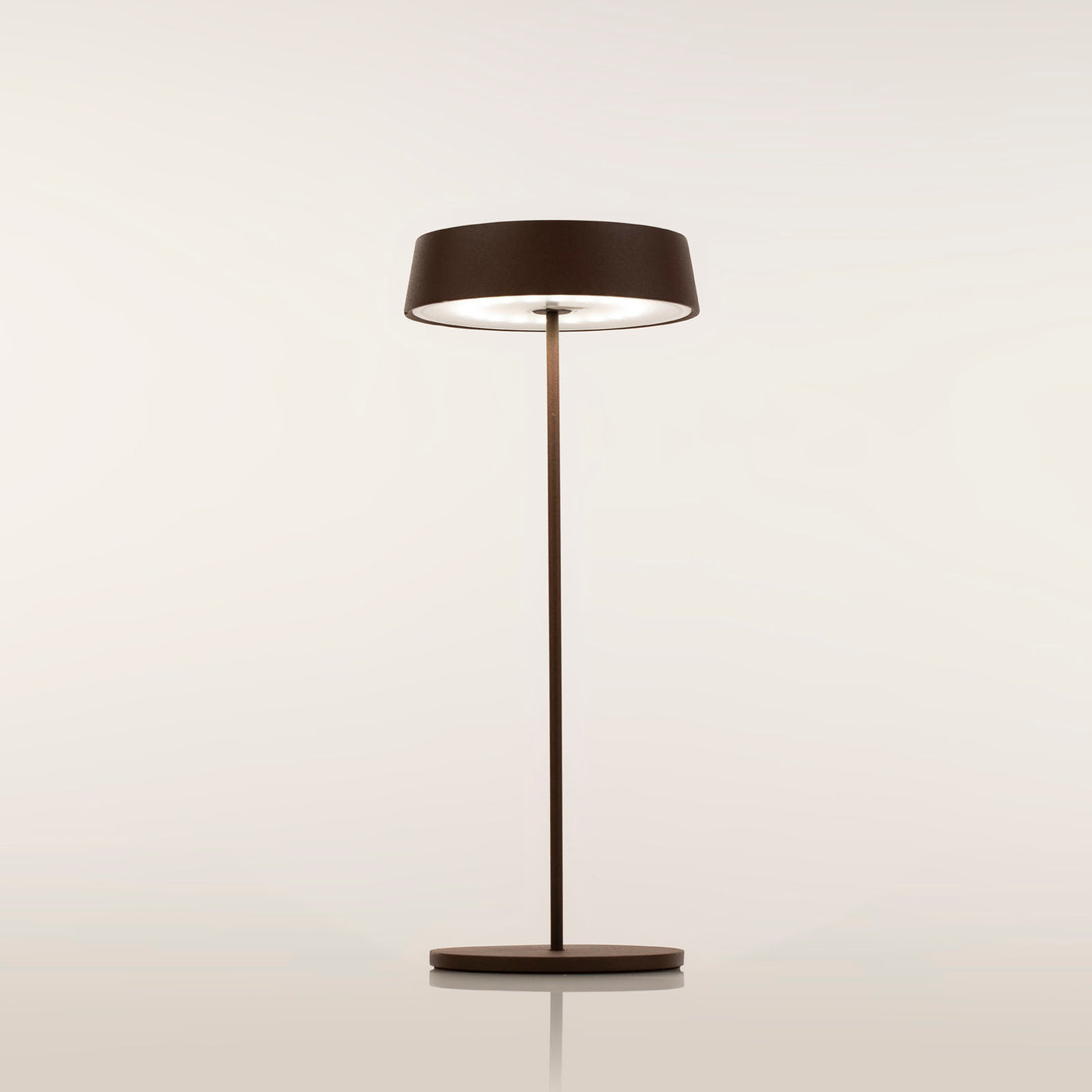 Rechargeable BISTROT corten table lamp