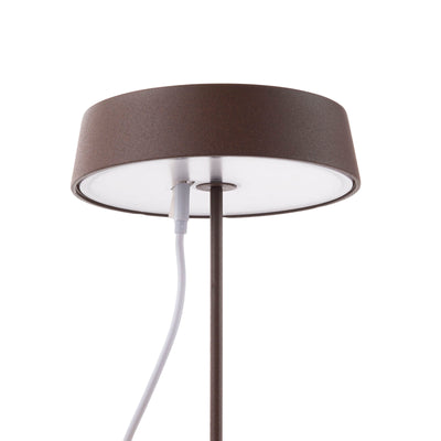 Rechargeable BISTROT corten table lamp