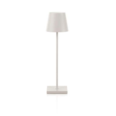 KIMA white rechargeable table lamp