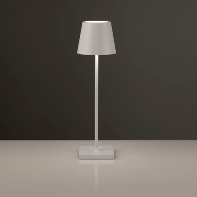 KIMA white rechargeable table lamp