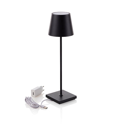 KIMA black rechargeable table lamp