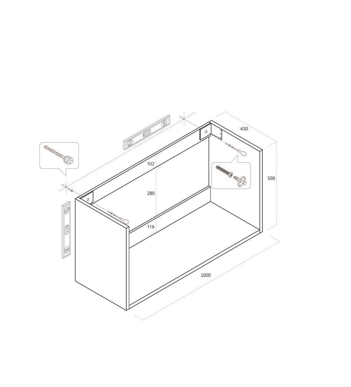 Composizione 4 pezzi FLAM sherwood 100 cm