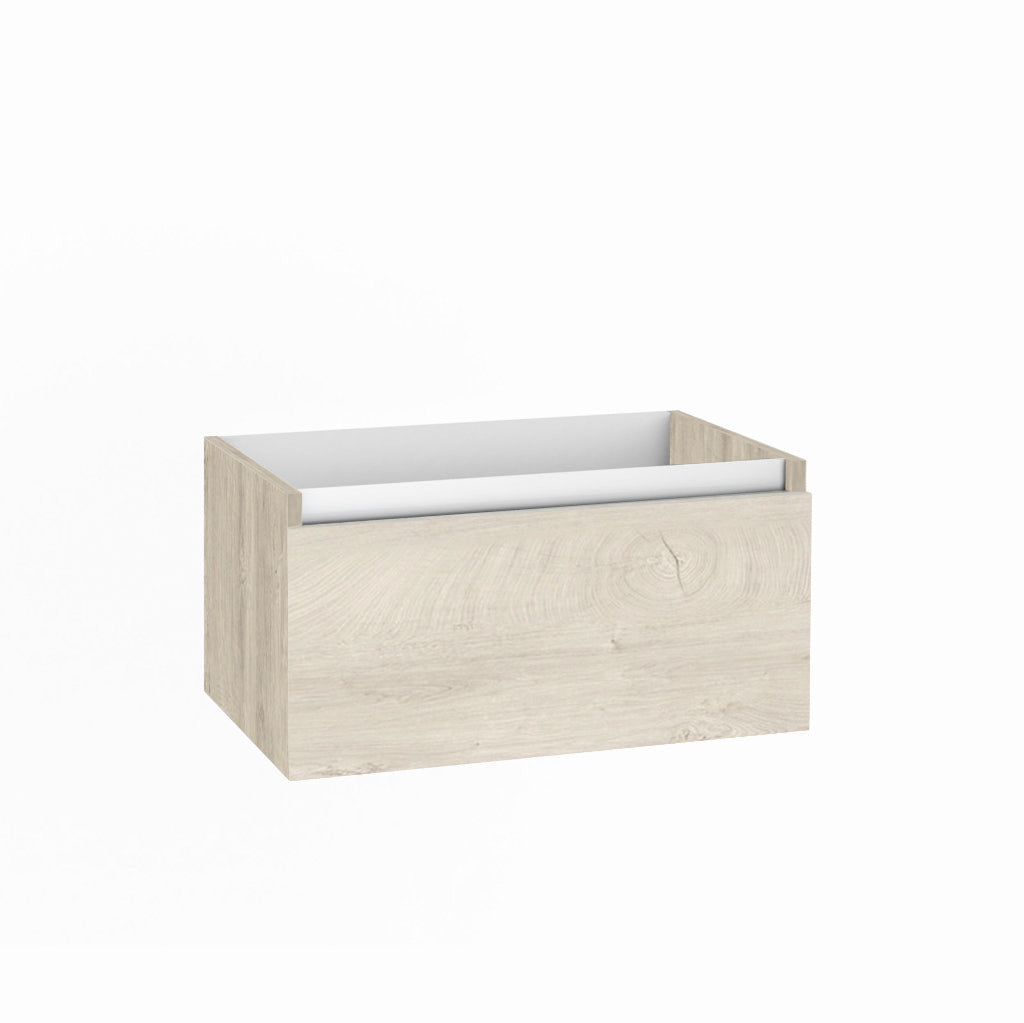 PERTH alaska oak 1 drawer washbasin base unit 70 cm