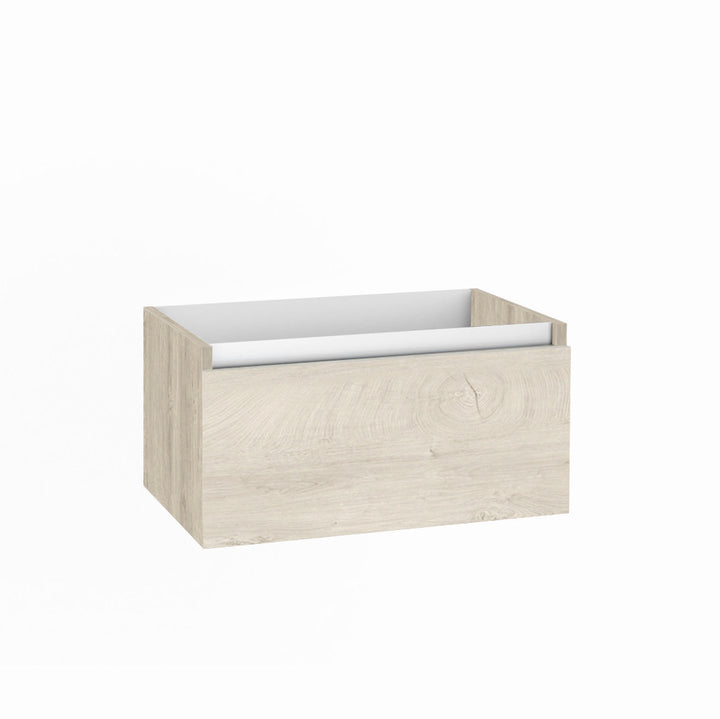 PERTH alaska oak 1 drawer washbasin base unit 70 cm