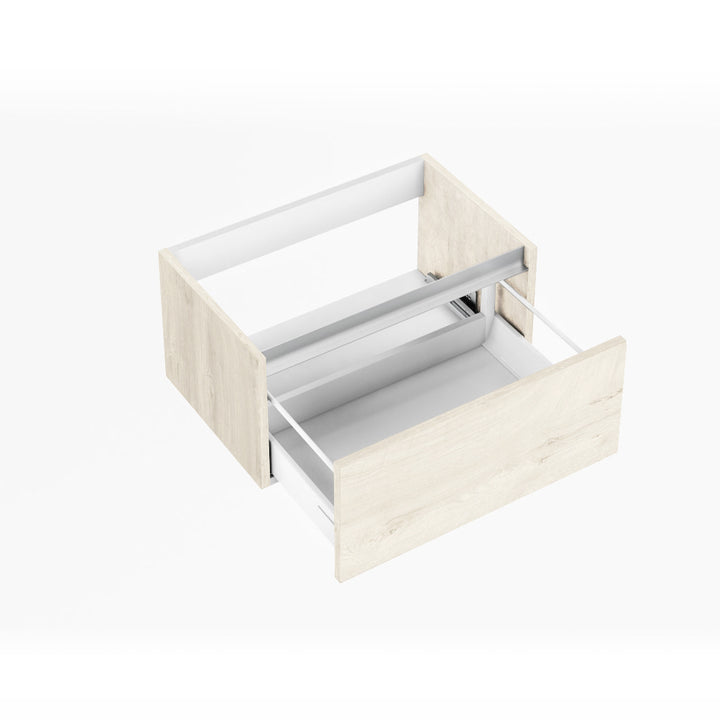 PERTH alaska oak 1 drawer washbasin base unit 70 cm