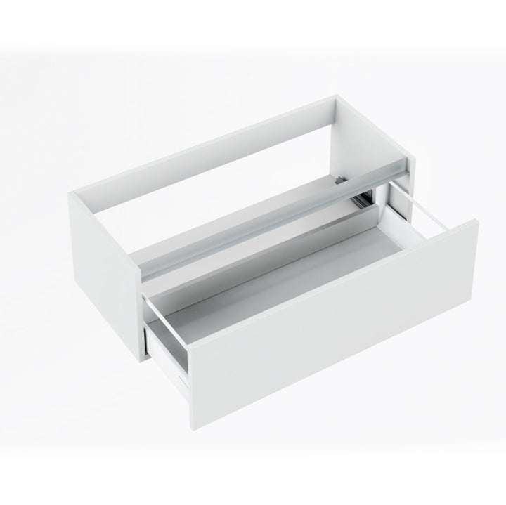 PERTH white 1-drawer washbasin unit 100 cm