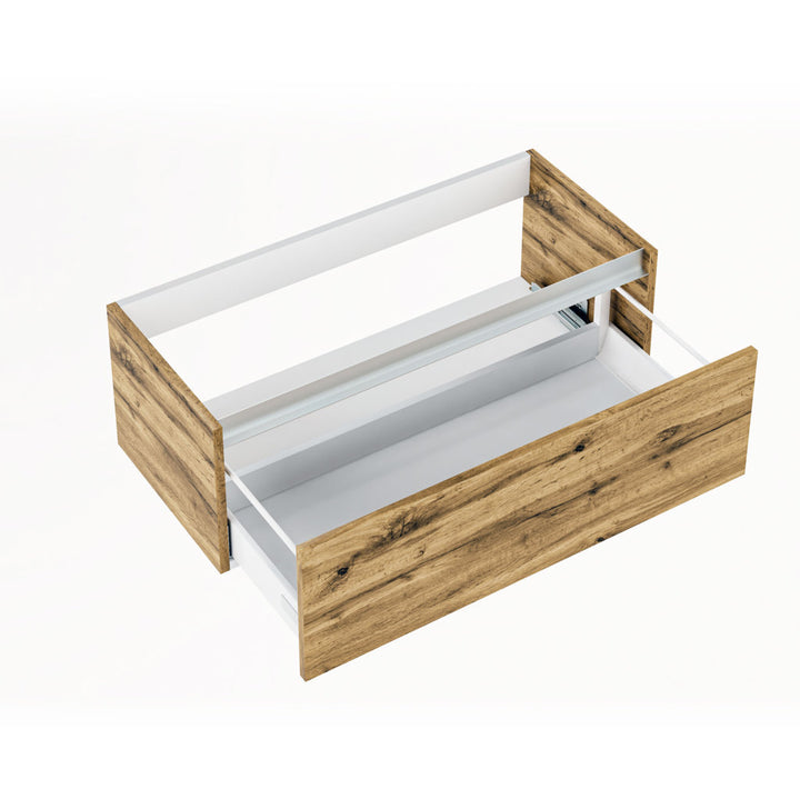 PERTH honey oak 1-drawer washbasin unit 100 cm