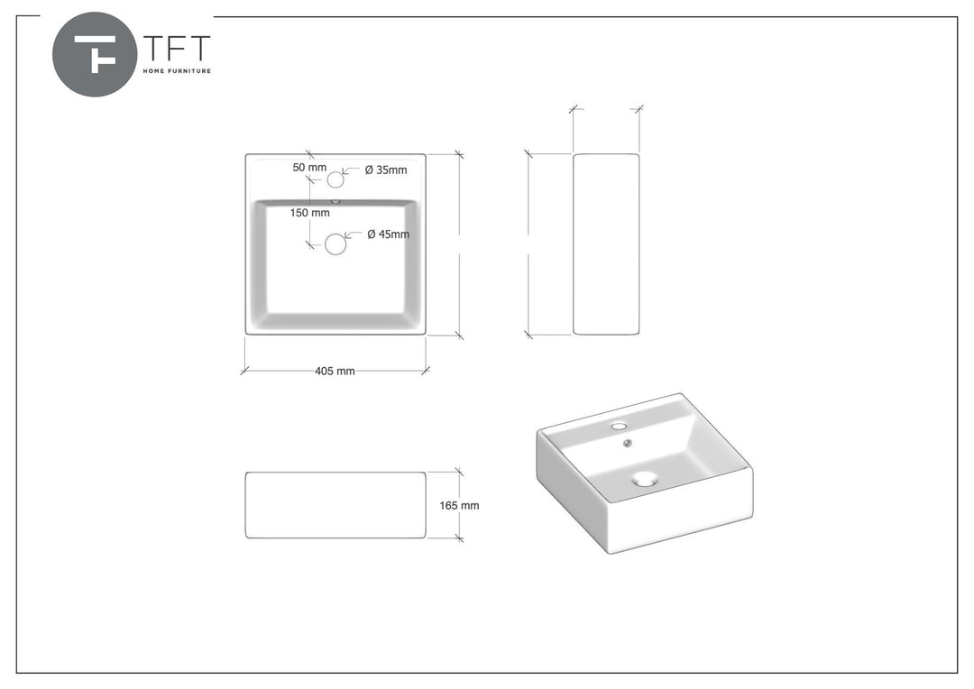 Double sink composition 8 pieces PERTH oxide