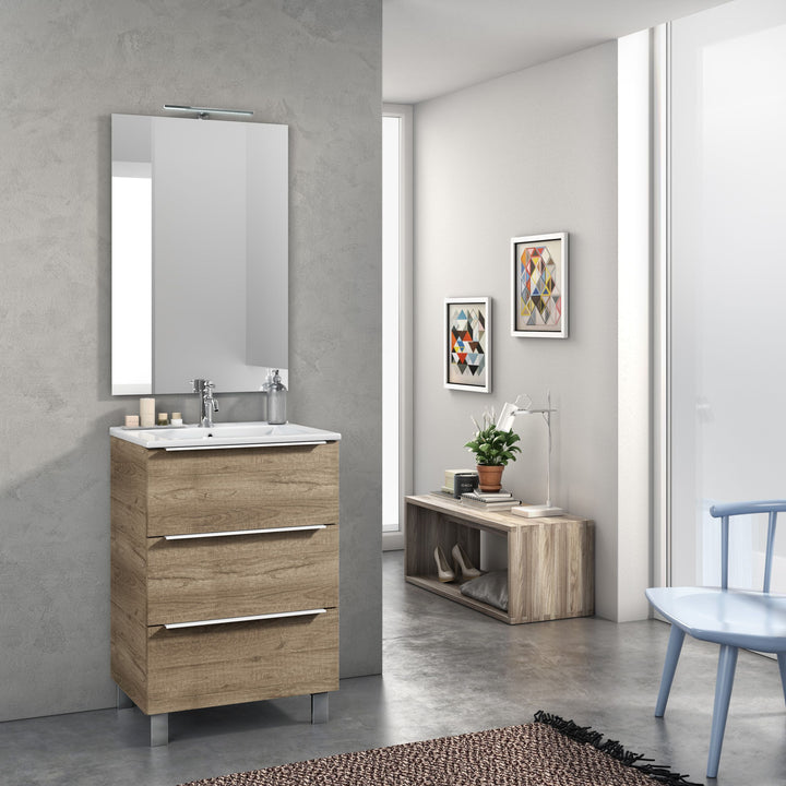 Composizione 4 pezzi MALMO rovere miele (manca foto principale) 60 cm