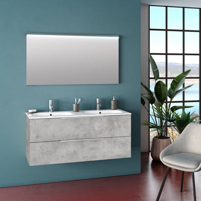 Double bathtub composition 3 pieces MALMO concrete