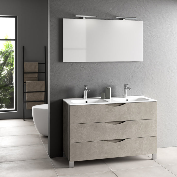 OSLO havana double 4-piece bathtub composition