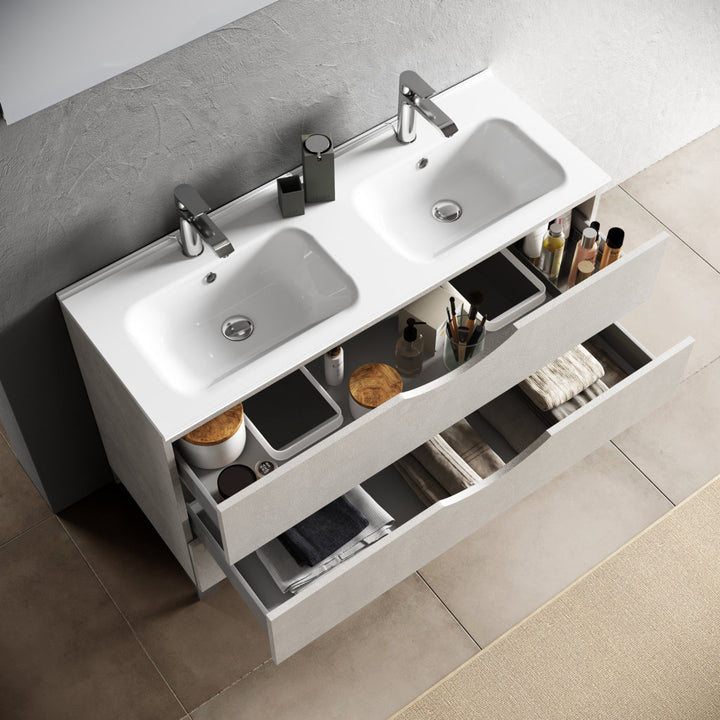 OSLO havana double 4-piece bathtub composition