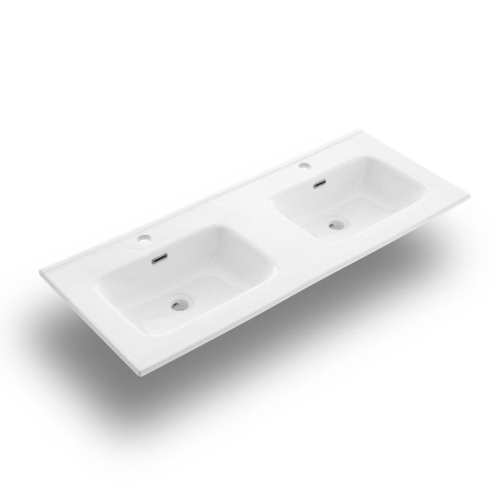 White OSLO 4-piece double bathtub composition