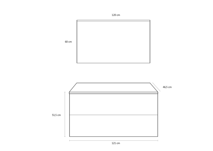 Double 3-piece basin composition OSLO Havana stone 120 cm