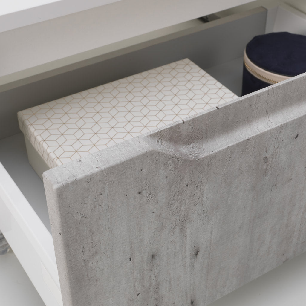 BELSK concrete chest of drawers