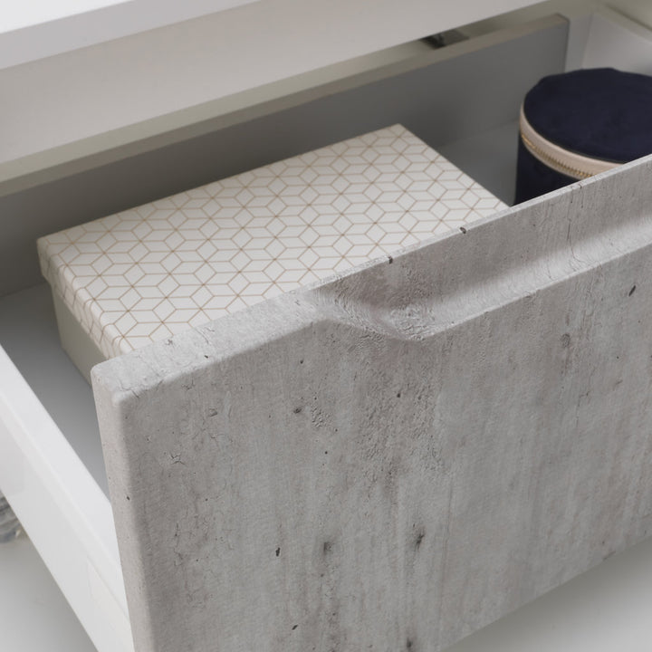 BELSK concrete chest of drawers