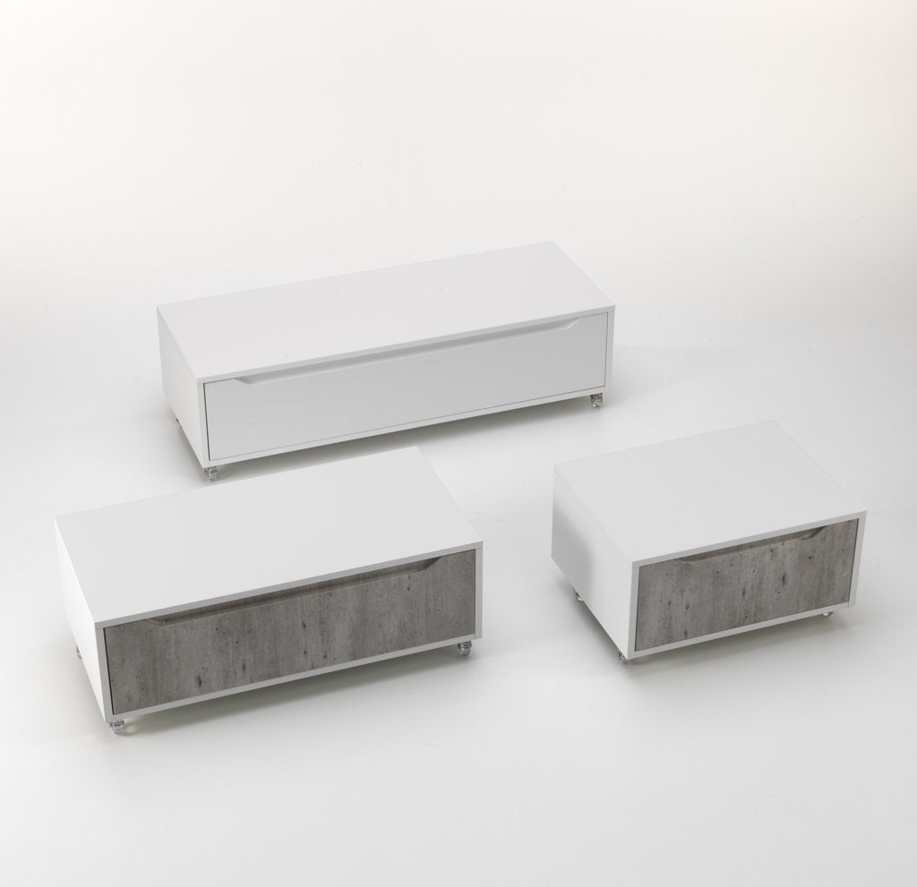 BELSK concrete chest of drawers