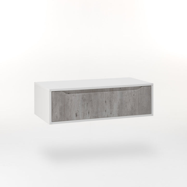 Suspended base unit 1 drawer BELSK concrete 90 cm