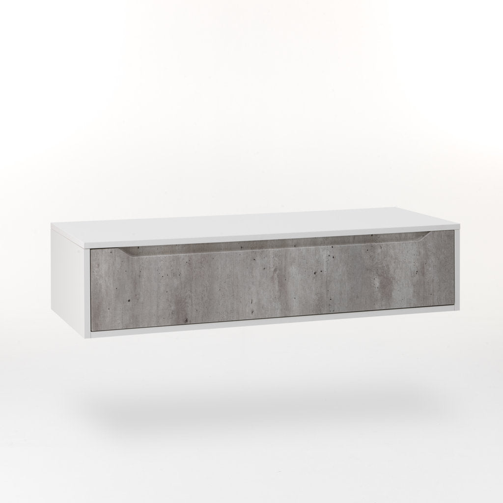 Suspended base unit 1 drawer BELSK concrete 120 cm