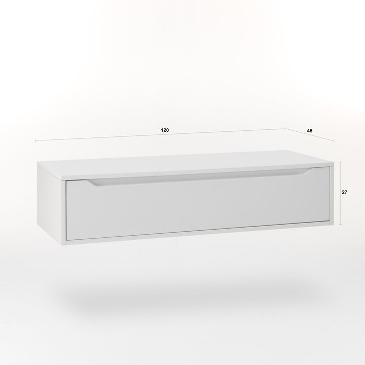 Suspended base unit 1 drawer BELSK concrete 120 cm