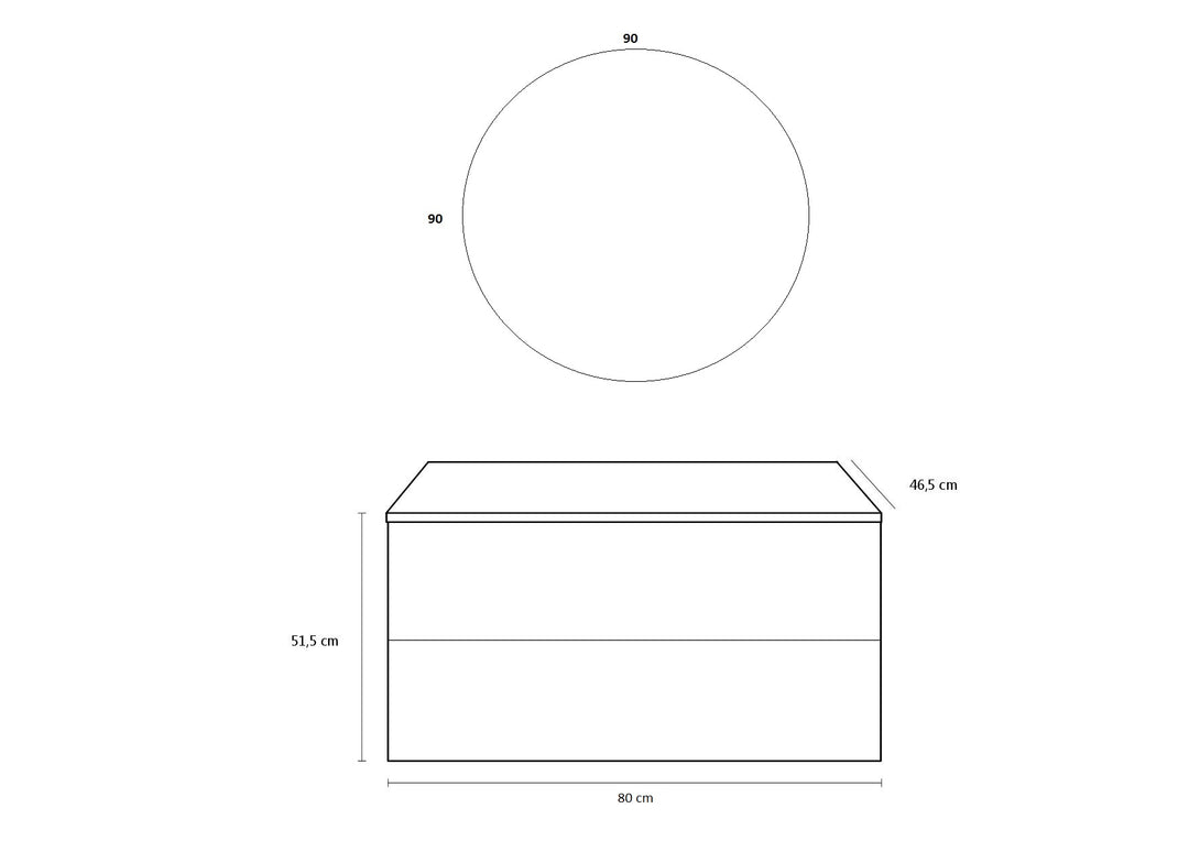 Composizione 4 pezzi AGO rovere cenere