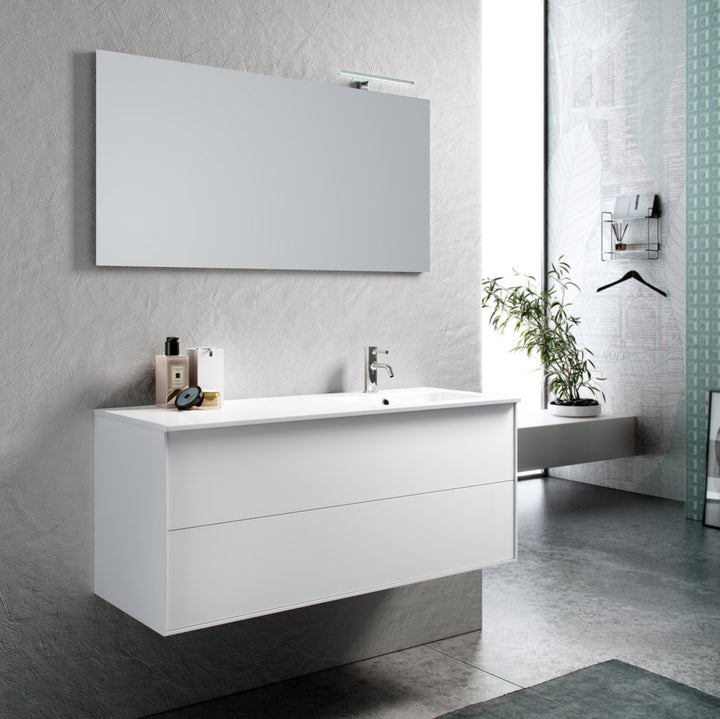 Composizione vasca DX 4 pezzi AGO bianco opaco 120 cm