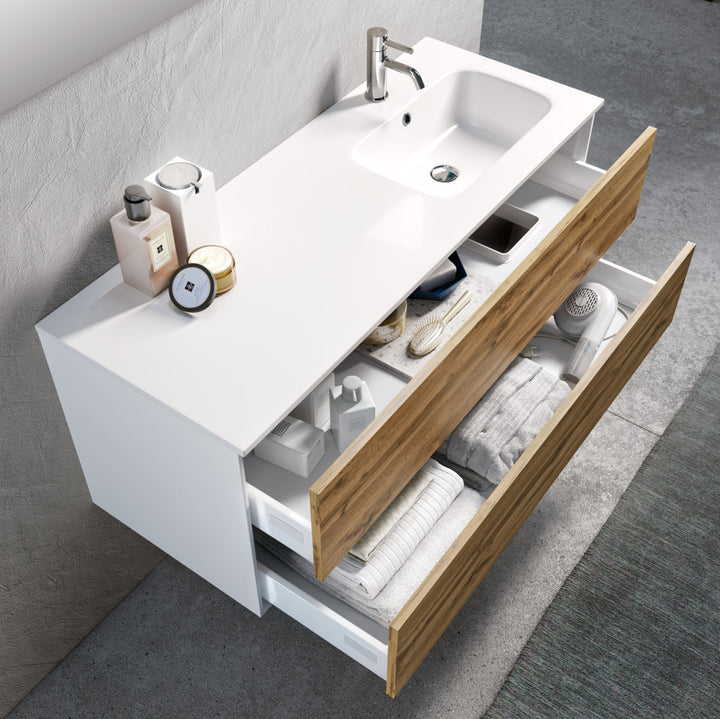 Right bathtub composition 4 pieces AGO honey oak 120 cm