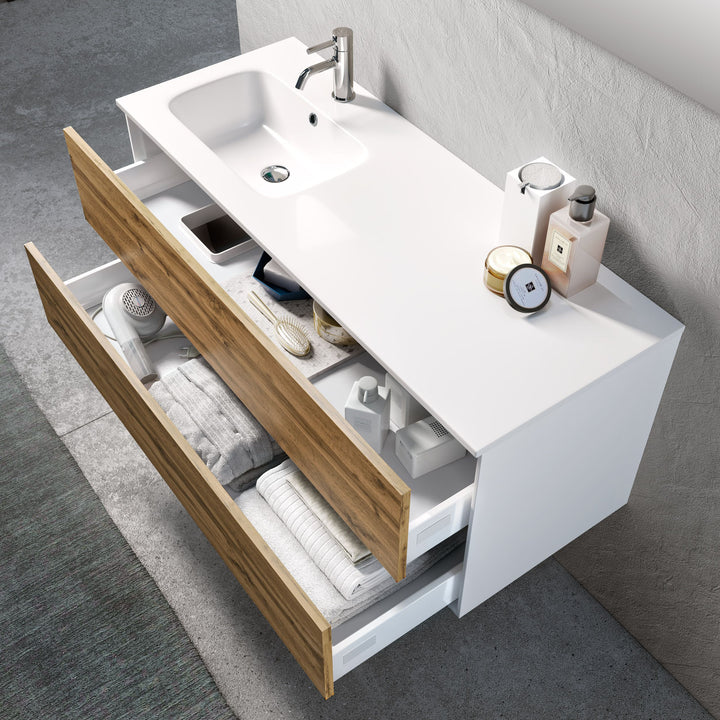 SX bathtub composition 4 pieces AGO honey oak