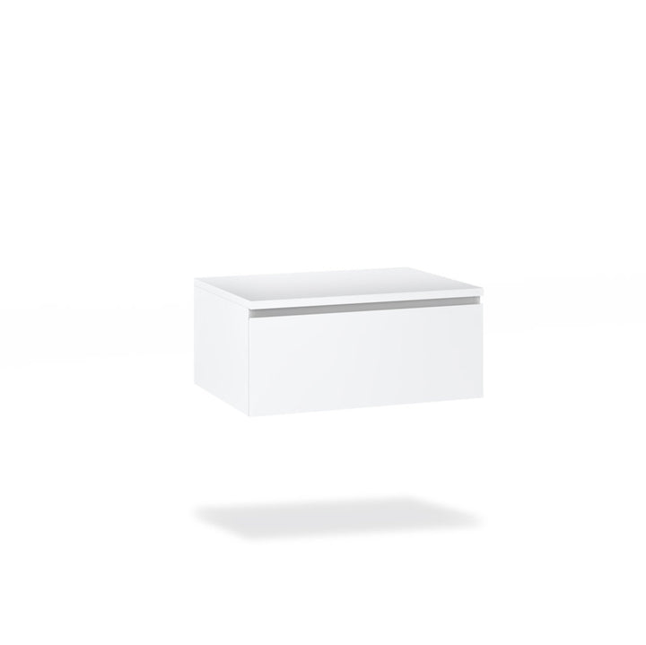 Matt white YOKA base with top 1 drawer 60 cm