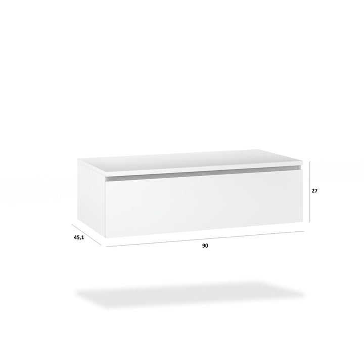 Stone white YOKA base with top 1 drawer