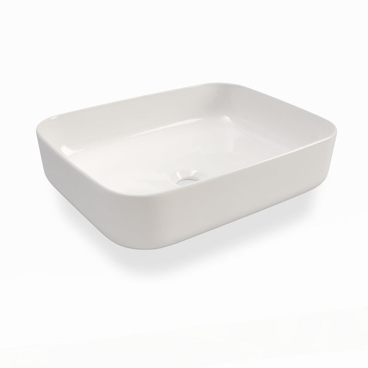 YOKA white 8-piece double washbasin composition